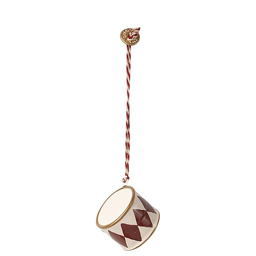 4579-Enfeite-de-Metal-Maileg-Tambor-Encarnado-Pequeno