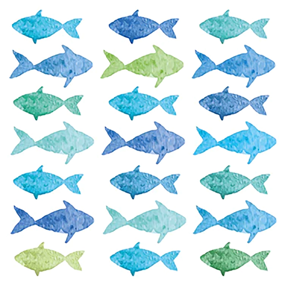 4996-Guardanapos-Aquarell-Fishes